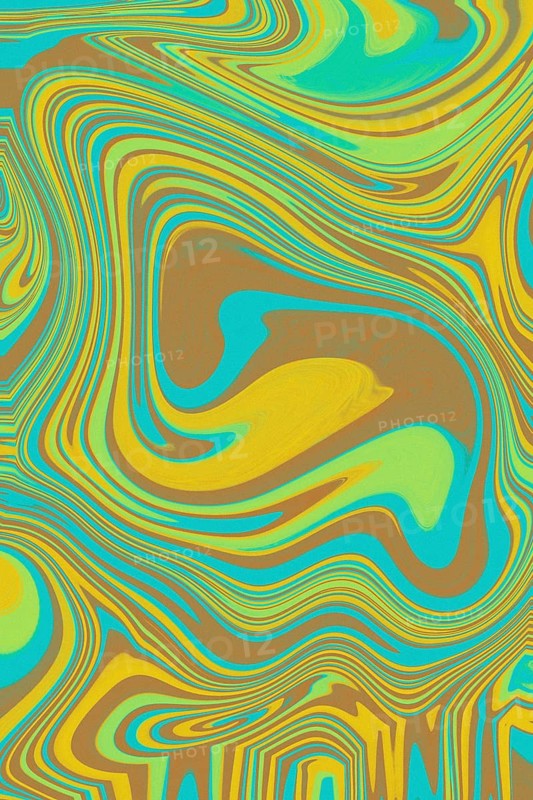 An abstract swirl background illustration featuring vibrant blue, yellow, and green colors. The smooth flowing patterns create a dynamic and artistic visual effect
