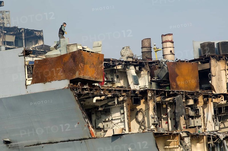 Izmir, Turkey. January 15th 2015 Ship breaking yards of Aliaga Izmir Turkey