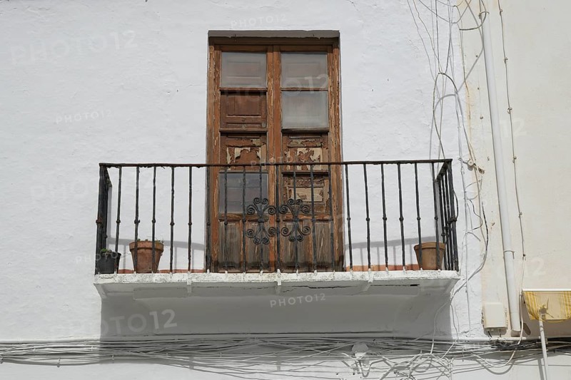 Window with balcony, Ronda, Malaga, Spain