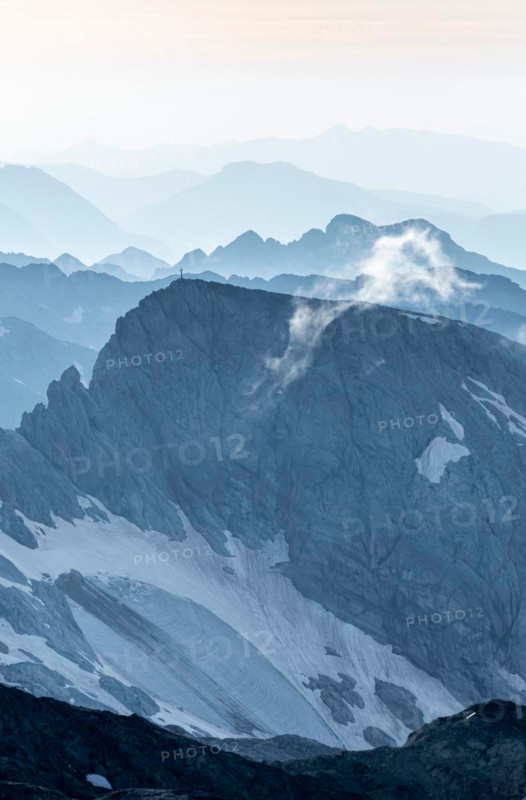 Dramatic mountain landscape, view from Hochkönig, Salzburger Land, Austria