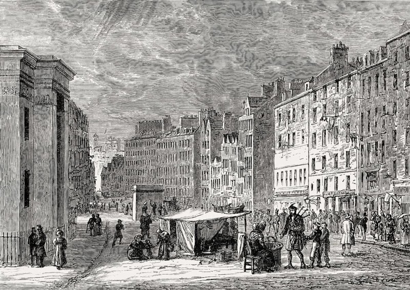 The Lawnmarket, Edinburgh, Scotland, 17th century