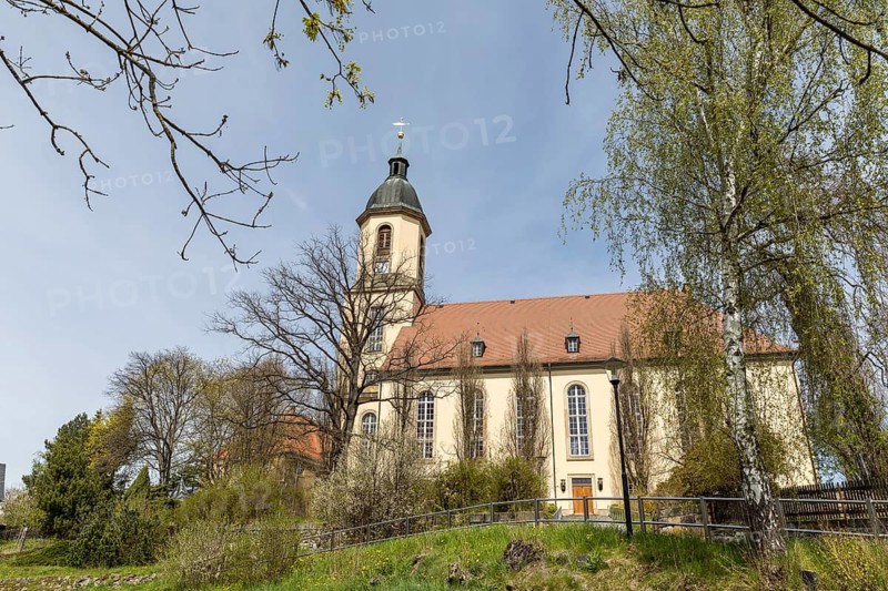 Church of the Holy Cross in Seifhennersdorf, Zittau Mountains, Saxony, Germany