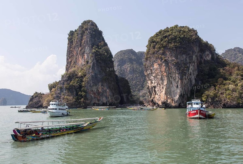 James Bond Island, Thailand, 06.02.2014 JE - Khao Phing Kan is an island in Phang Nga Bay, known as James Bond Island. In 1974 Roger Moore ended up as Her Majesty's secret agent in the film The Man with the Golden Gun against the backdrop of the island, Phang Nga National Park, Thailand