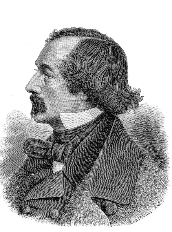 Elisha Kent Kane (born 3 February 1820, died 16 February 1857) was an American explorer, discoverer and physician, Historical, digital reproduction of an original from the 19th century