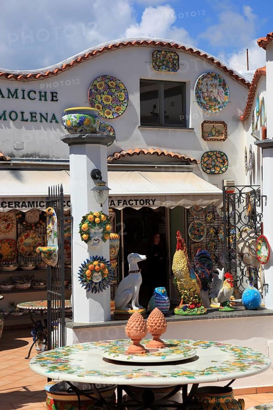 Piazza Centrale, Ravello on the Italian Amalfi Coast, Province of Salerno, Campania, Italy
