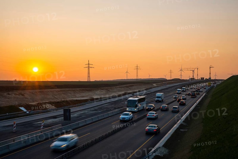 Widening of the A8 motorway, Albaufstieg near Dornstadt, Baden-Württemberg, Germany
