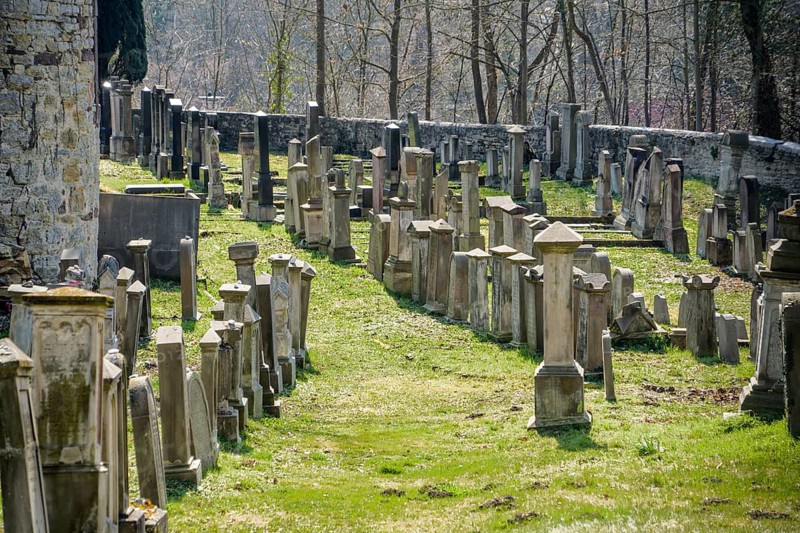 The Jewish cemetery, Warburg, North Rhine-Westphalia, Germany
