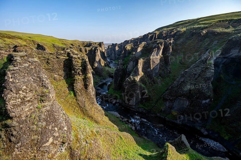 Fjaðrárgljúfur Canyon, Fjadrargljufur, deep gorge, near Kirkjubæjarklaustur, South Iceland, Iceland