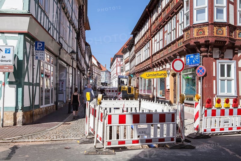 Construction site, Duderstadt, Lower Saxony, Germany