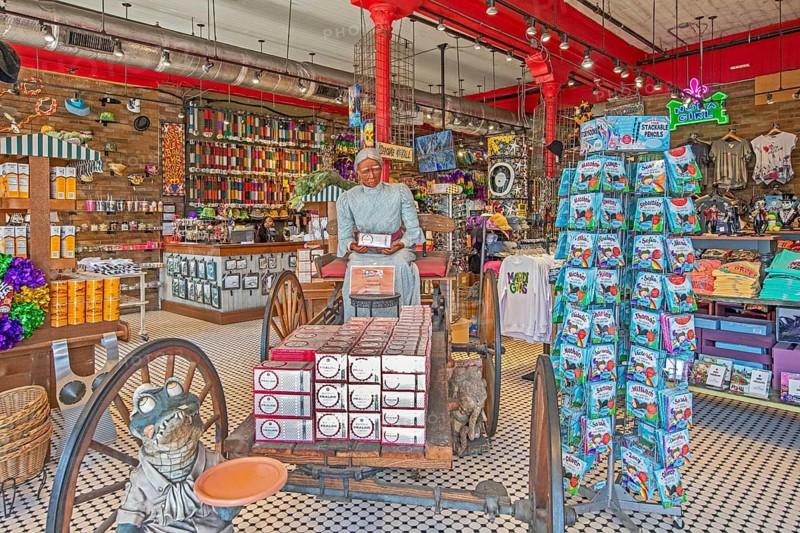 New Orleans, Louisiana - A store in the French Quarter sells pralines and other items