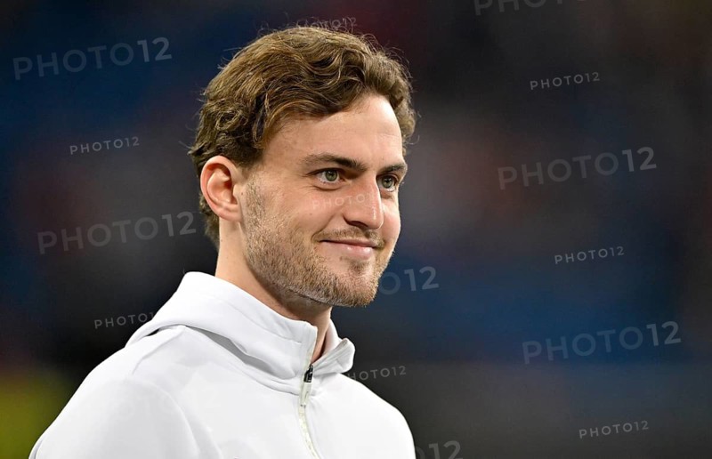 Jacob Bruun Larsen VfB Stuttgart (25) portrait smiles, PreZero Arena, Sinsheim, Baden-Württemberg, Germany