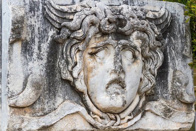 Medusa Relief, Temple of Apollo, Didyma, Turkey