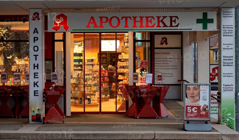 Kappelberg Pharmacy, Fellbach, Baden-Württemberg, Germany