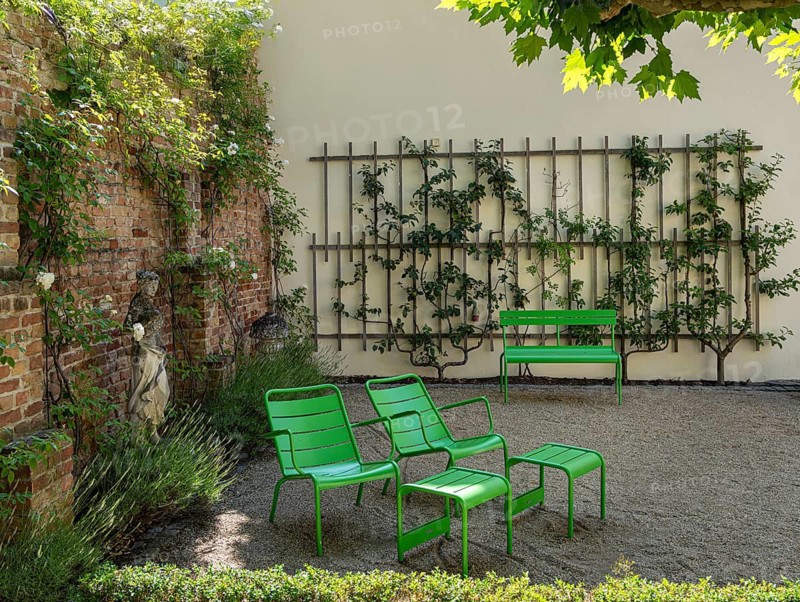Decorative courtyard area in the Palais am Stadhaus, Potsdam, Brandenburg, Germany