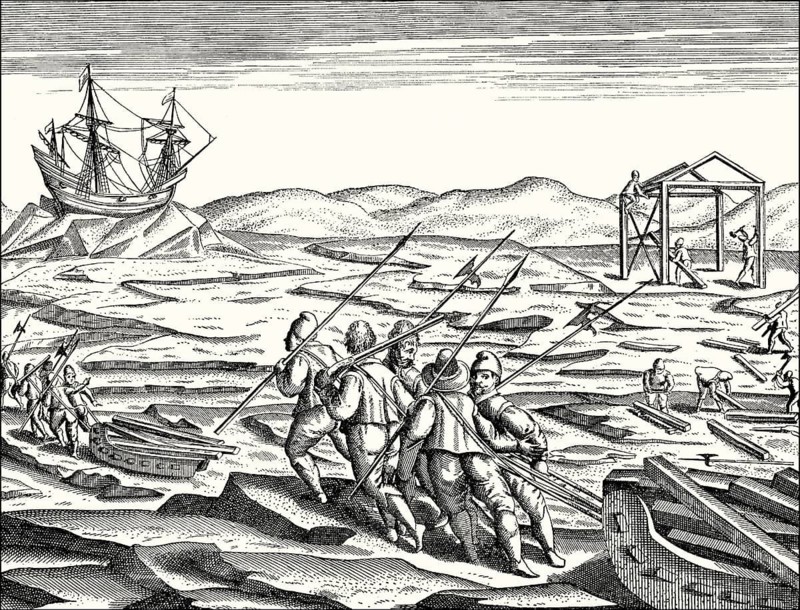 Expedition to the Arctic region by Willem Barentsz, c.?1550 – 1597, Dutch Arctic explorer