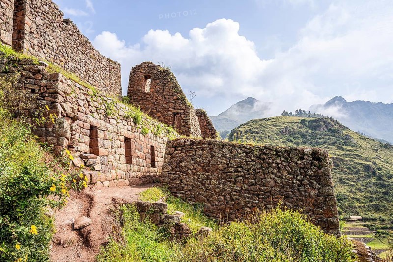 Inca complex at Pisac, Sacred Valley of the Incas, Cusco, Peru