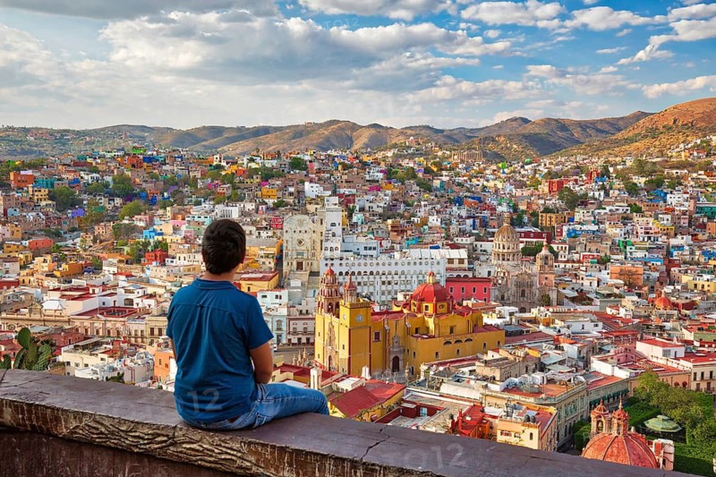 Guanajuato, scenic city lookout near Pipila