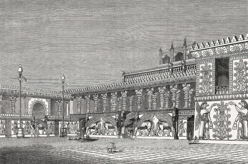Reconstructed Palace of Sargon II of Assyria at Dur-Sharrukin, Khorsabad, Iraq