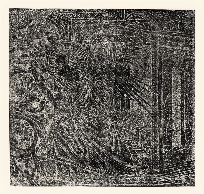 Angel of Annunciation, 1480, facsimile of the 19th century