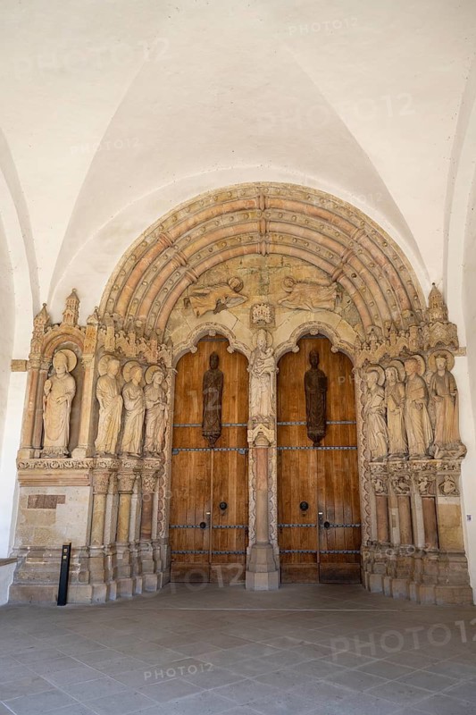 Paradise portal, entrance, Paderborn Cathedral, Paderborn, Westphalia, North Rhine-Westphalia, Germany