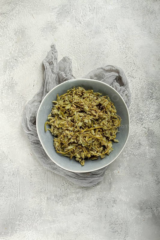 Jonjoli, Colchian klekachka, Georgian appetizer, pickled jonjoli, no people