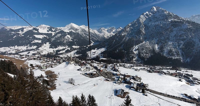 Klein Walsertal Mittelberg Cable car station to Walmendinger Horn Austria