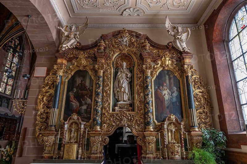 Side altar from the Minster of Our Lady, Villingen-Schwenningen, Baden-Württemberg, Germany