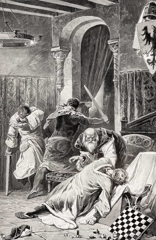Philip of Swabia, King of Germany from 1198 to 1208, murdered by the Bavarian count palatine Otto VIII., 1208
