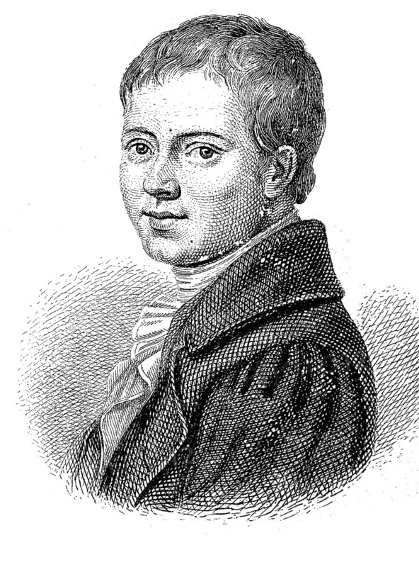 Bernd Heinrich Wilhelm von Kleist, 10 October 1777, 21 November 1811, a German playwright, storyteller, lyricist and publicist, Historical, digital reproduction of a 19th century original