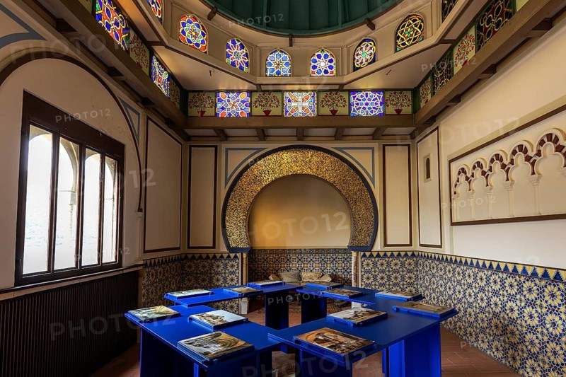Arab House, Casa Araba, interior view, Scherrer Park, Parco Scherrer, Morcote, Lake Lugano, Lago di Lugano, Canton Ticino, Switzerland