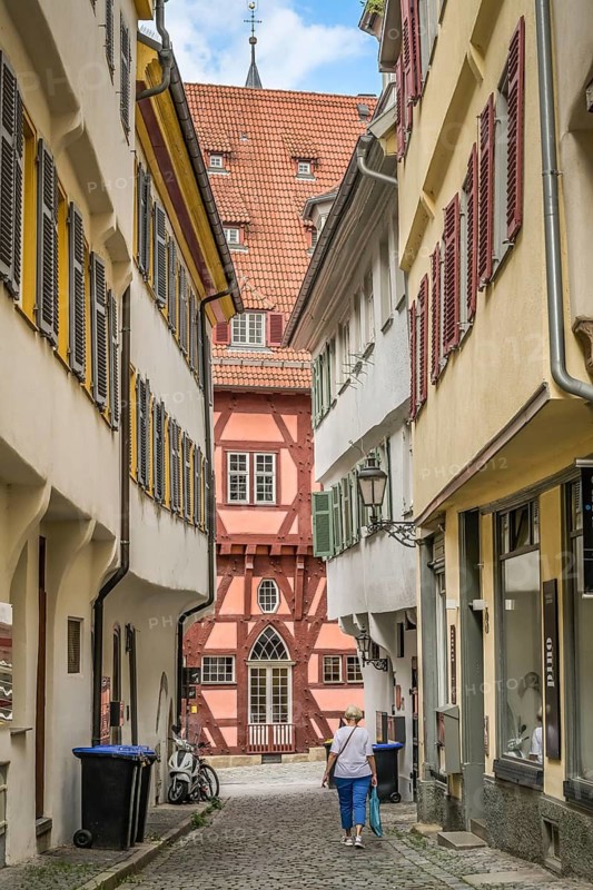 Old buildings, Heugasse, Old Town Hall, Town Hall Square, Rathausplatz, Old Town, Esslingen, Baden-Württemberg, Germany