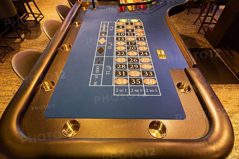 Casino gambling blackjack and slot machines waiting for gamblers and tourist to