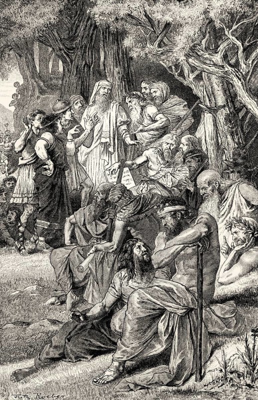 THE SAGES AND THE PEOPLE, Die Weisen und die Leute, poem by Johann Wolfgang von Goethe
