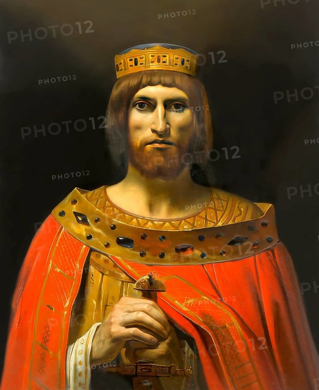 Theuderic I, Thierry I or Theuderich I., c. 487 – 534, the Merovingian king of Metz, Rheims, or Austrasia from 511 to 534, digitally edited