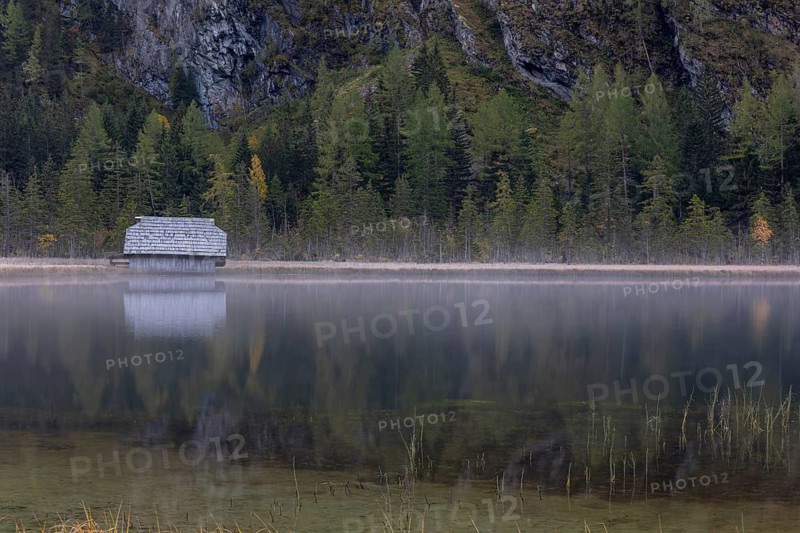 Lake Stappitz in first morning light, Seebach valley, Mallnitz, Carinthia, Austria