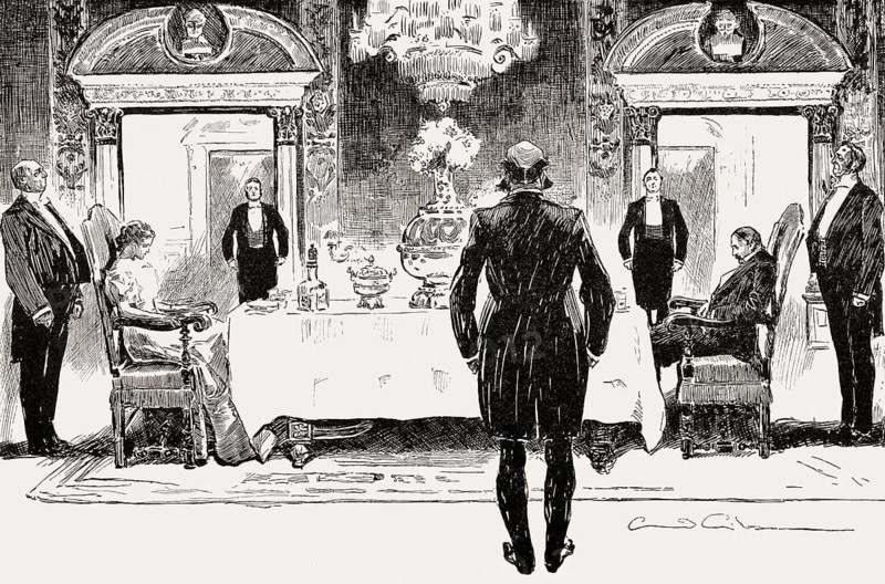 Caricature about richness