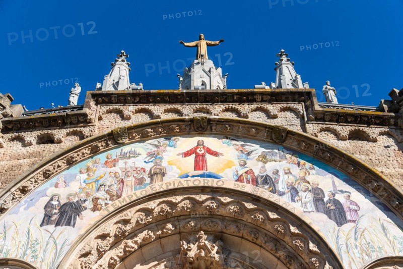 The Temple Expiatori del Sagrat Cor church on the Tibidabo in Barcelona, Spain