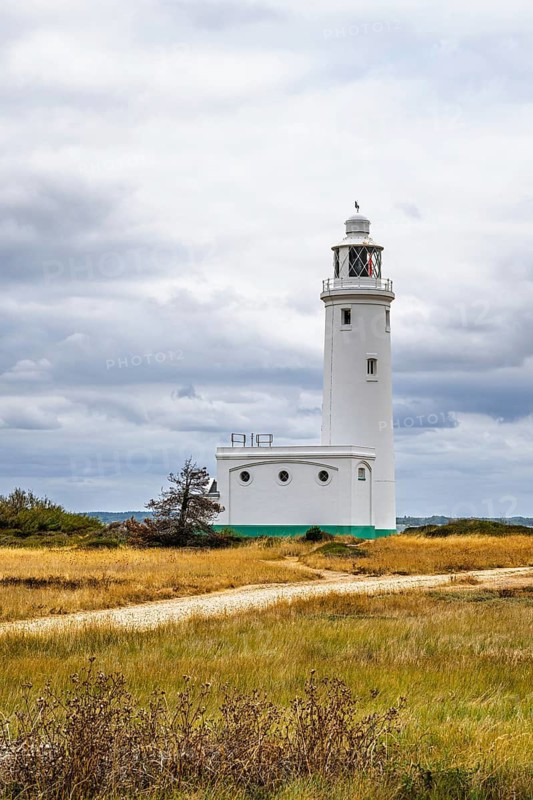 Hurst Point Lighthouse and Hurst Castle, Hurst Spit, Milford on Sea, Lymington, Hampshire, UK