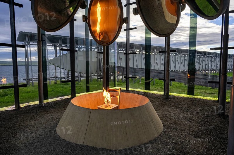 Steilneset witches' memorial, Vardø, Varanger, Finnmark, Norway