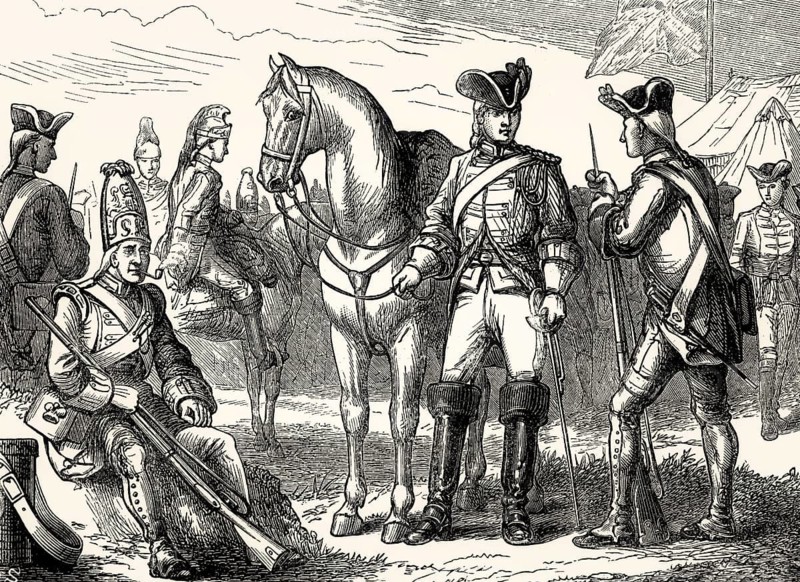 British military uniforms, 1762