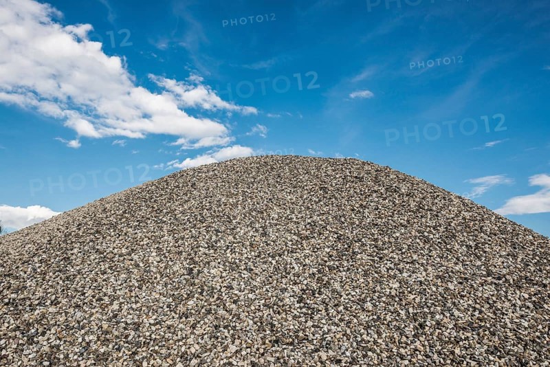 Gravel, gravel plant, gravel pit, near Breisach am Rhein, Breisgau, Baden-Württemberg, Germany