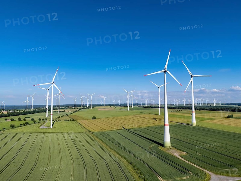 Wind farm north-east of Bad Wünnenberg, Ostwestfalen-Lippe, Paderborn district, North Rhine-Westphalia, Germany