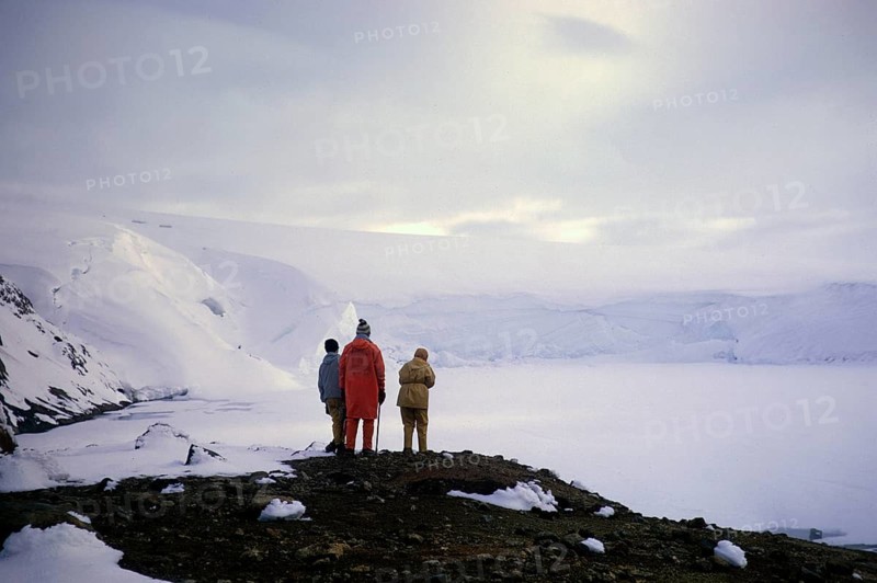 The ice-covered lake at Kverkfjoll, Iceland 1972 Gudmundur Jonasson travel company Adventure Arctic Expedition