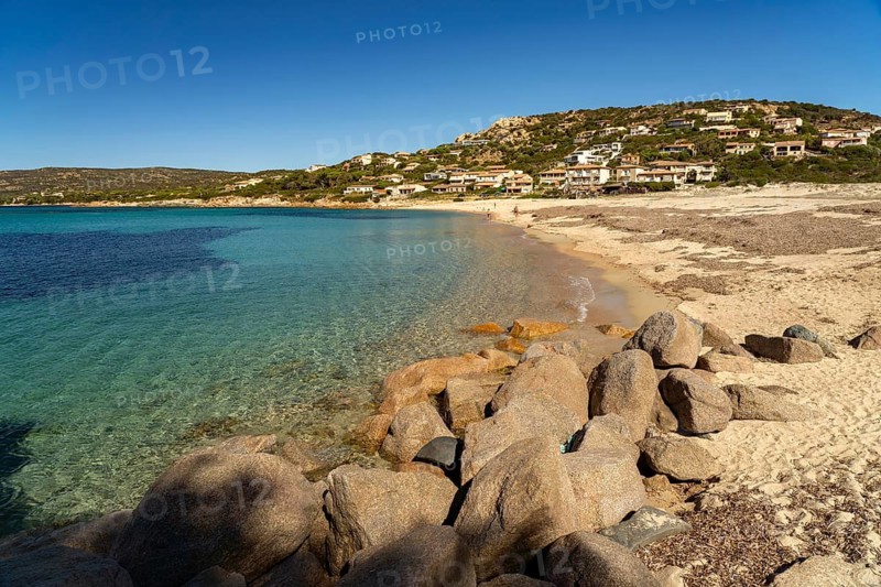 Rocks on the beach in the village of Tizzano, Sartene, Corsica, France