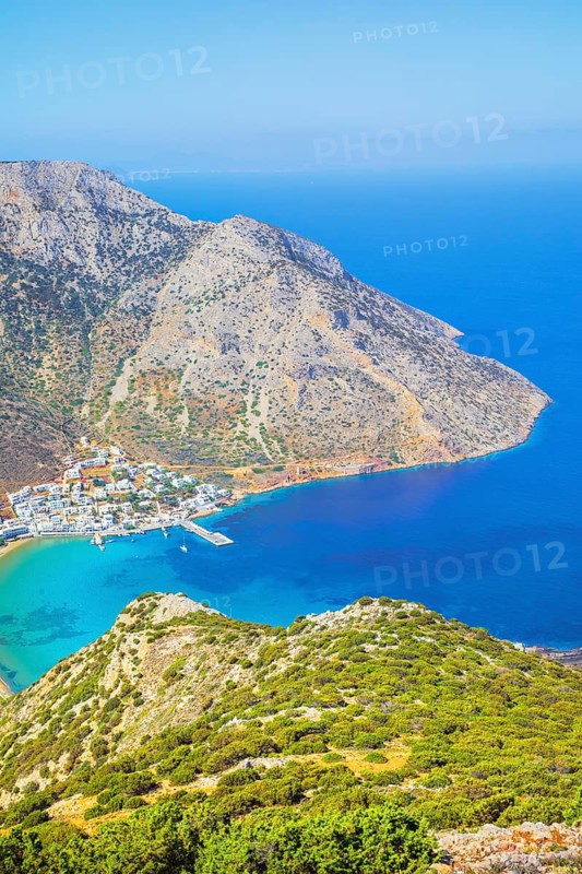 View of Kamares harbour, Kamares, Sifnos Island, Cyclades Islands, Greece