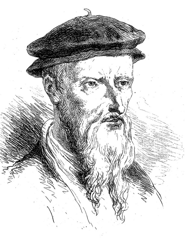 Guillaume Farel, 1489, 13 September 1565, a reformer in France and in French-speaking Switzerland as well as predecessor and collaborator of John Calvin, Historical, digital reproduction of an original from the 19th century