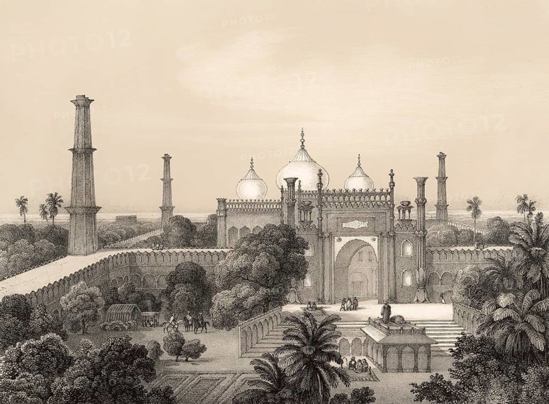 Hazuri Bagh, a garden in Lahore, Punjab, Pakistan, 1845, by Prince Waldemar of Prussia