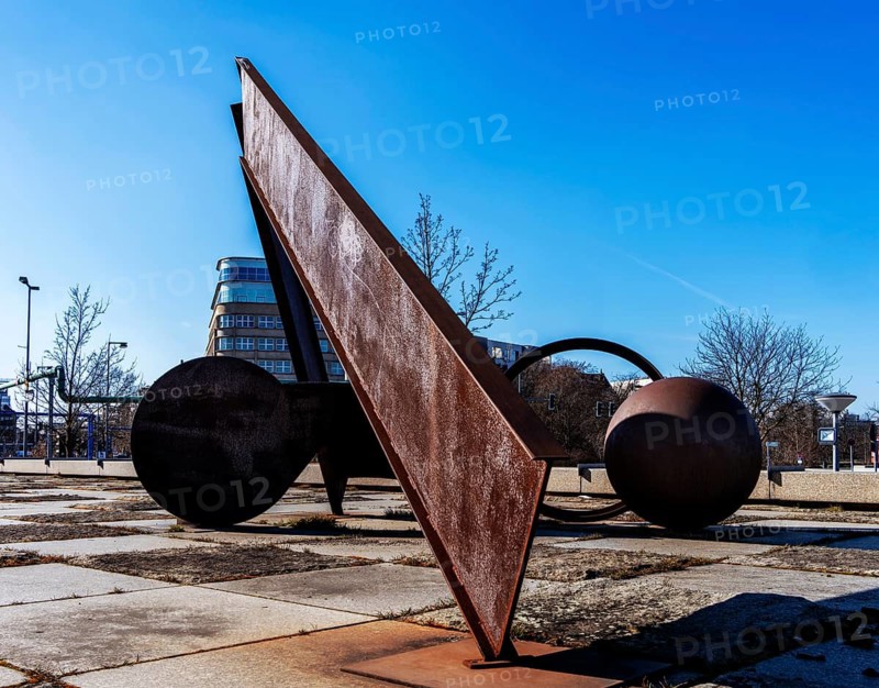 Sculpture Constellation by Bernhard Heiliger, entrance to the Ibero-American Institute, Berlin, Germany