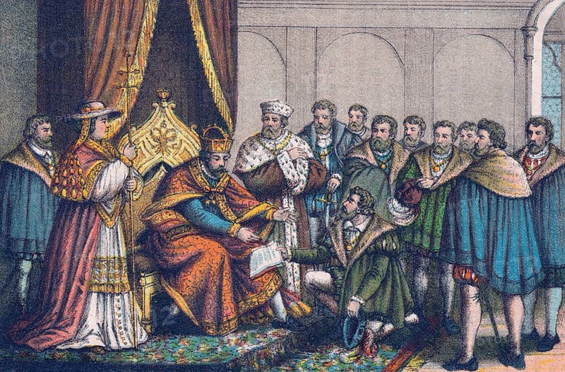 Reading of the Confessio Augustana in front of Emperor Charles V at the Diet of Augsburg, 1530