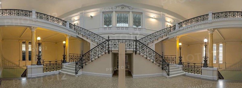 Haus der Wirtschaft Interior Panorama Stuttgart Germany